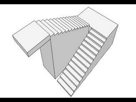 for beginners    sketchup tutorial  STAIR      SKETCH UP   2017