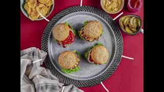 Americana Twists Mini Burgers with Special Sauce