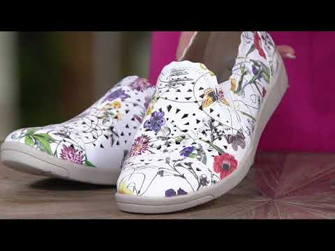 Earth Origins Perforated Slip-on Shoes - Celeste on QVC