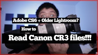 How to Read Canon CR3 Raw Files with Adobe CS6 and Lightroom