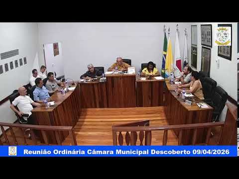 Reunião Ordinária Câmara Municipal Descoberto 09/04/2026