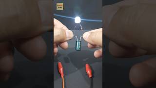 Capacitor as a Battery | Experiment with Capacitor #shorts