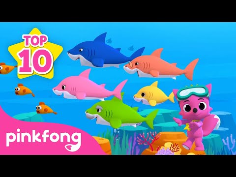 [🏆TOP 10] Kids’ Favorite Baby Shark Songs | Compilation | Pinkfong Official