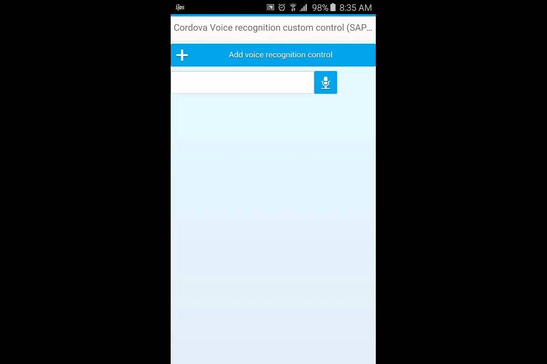 SAPUI5 - Cordova speech recognition input control