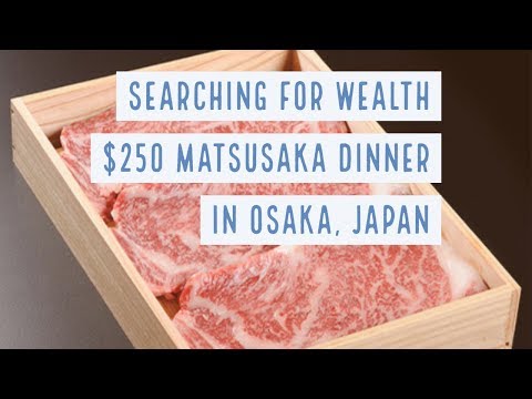 Searching For Wealth | $250 Matsusaka Dinner in Osaka, Japan 大阪での$ 250松阪ディナ