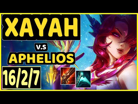 SHERIFF (XAYAH) vs APHELIOS - 16/2/7 KDA BOTTOM ADC GAMEPLAY - EUW