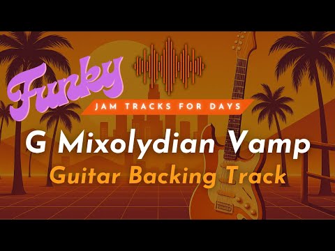 Funky G Mixolydian Vamp Guitar Backing Track | G7 Jam Track