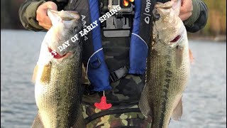 Catching fat pre spawn bass on lake James