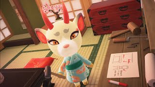 DIYをするよしのちゃん【あつ森】