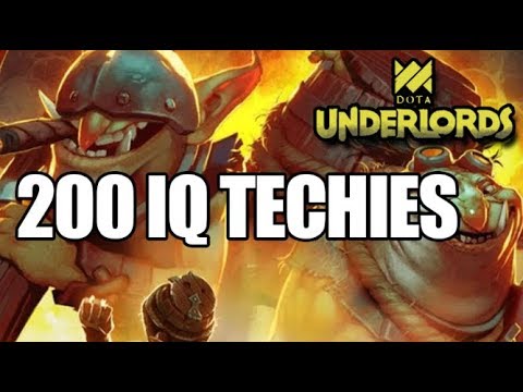 200 IQ Techies Plays [DOTA Underlords]