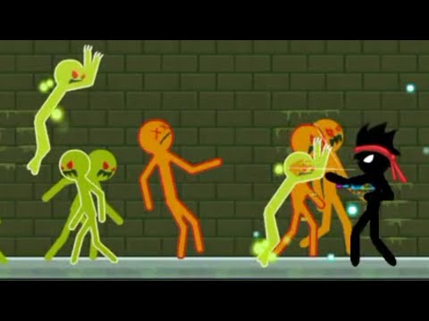 STICKMAN VS ZOMBIE APOCALYPSE with hard zombies ⚠️ part- 6 (Stinky sewers ⚡🌀)