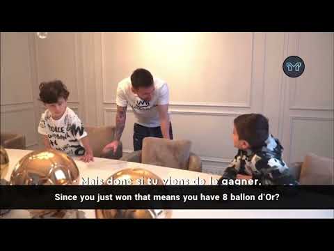Messi and his children talk about the 7th Ballon d'Or