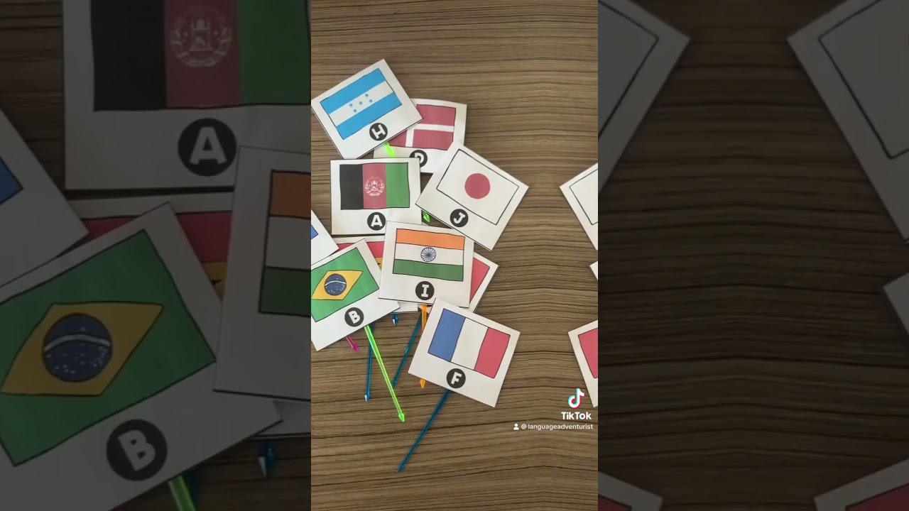 🌎 Alphabet Flags of the World! Multicultural Classroom Activity for ESL & Geography #shorts #esl