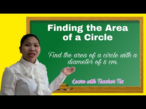FINDING THE AREA OF A CIRCLE