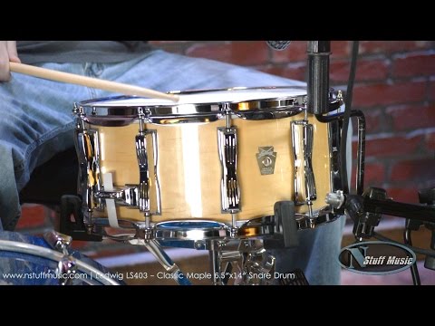 Ludwig LS403 6.5x14 Classic Maple Snare Drum 2017 - Champagne Sparkle image 21