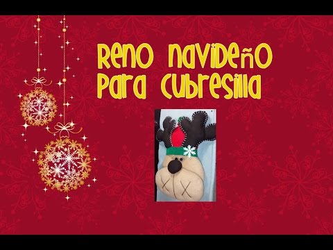 Reno navideño cubresilla