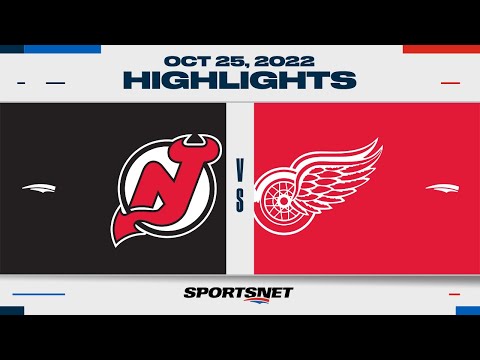 NHL Highlights | Devils vs. Red Wings - October 25, 2022