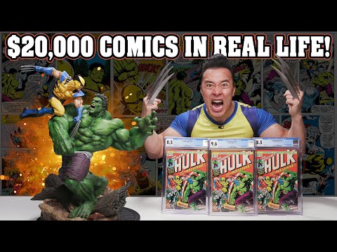 MOST VALUABLE COMIC BOOK IN REAL LIFE!!! $20,000 Hulk 181 Disaster! Hulk vs Wolverine Maquette!