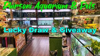 Giveaway Alert | Lucky Draw I Free Fish Food I Aquascape Tank at Dhirsoni Aquarium