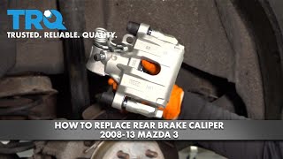How to Replace Rear Brake Caliper 2008-13 Mazda 3