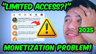 🚨 FACEBOOK MONETIZATION GLITCH 2025! 🚨 WHY YOUR PROFILE SAYS “LIMITED ACCESS” ❌ #fb #update #new