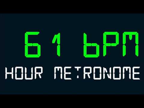 61 BPM (Beats Per Minute) Hour Metronome