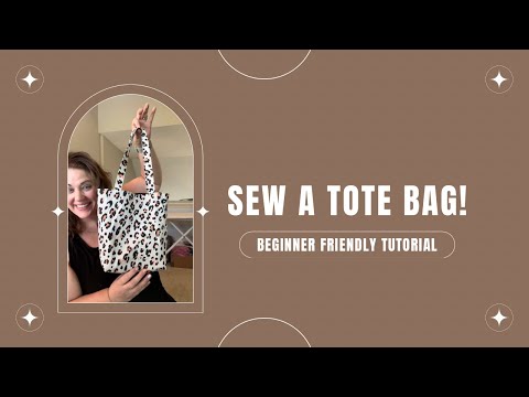Beginner Friendly Fully Lined Tote Bag Tutorial! #sewing #learntosew