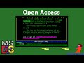 MS DOS Open Access