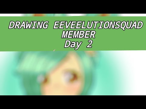 | Drawing EEVEELUTION SQUAD member | day 2 | Leafeon |