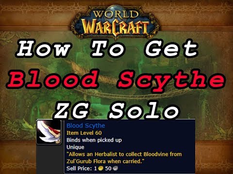 How to get Blood Scythe SOLO in ZG - Classic WoW Guide