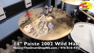 Video thumbnail for Paiste 2002 Wild Hats 14'' - The Drum Shop North Shore by Nate Morrison Drums