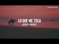 Vicente Fernández - Lo Que Me Toca (LETRA)