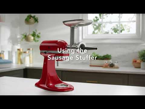 Metalinė mėsmalė KitchenAid 5KSMMGA video