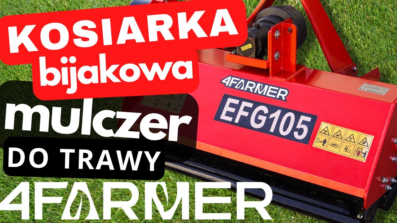 Kosiarka bijakowa, mulczer do traktorka japońskiego :: EFG 105 :: Traktor.com.pl
