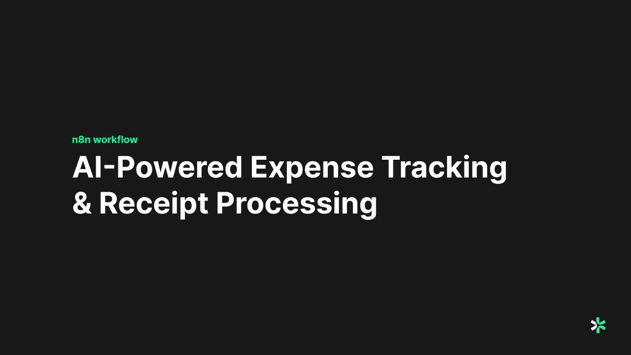 AI-Powered Expense Tracking & Receipt Processing - n8n workflow