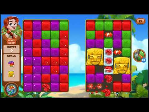 Lost Island Blast Adventure Level 1689 - NO BOOSTERS 🏝️ | SKILLGAMING ✔️