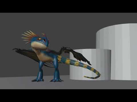 Deadly Nadder fight and landing test