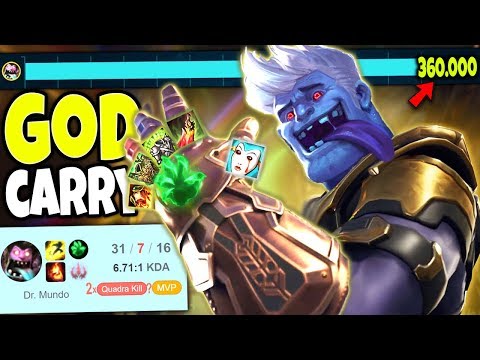 GOD-MODE 1vALL CARRY MUNDO 🔥 360.000+ DMG - BEST Mundo Season 10 Build 🔥 LoL Top Mundo S10 Gameplay