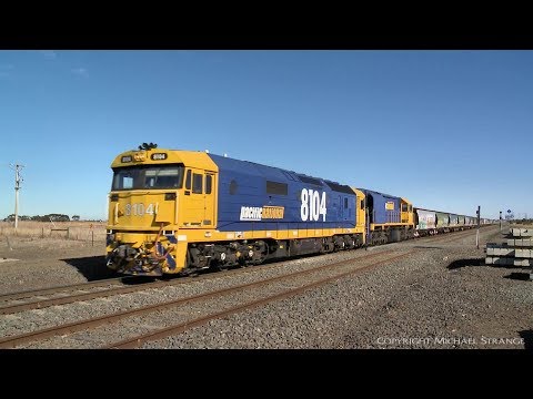 Pacific National Grain Train 7736V - PoathTV Australian Railways