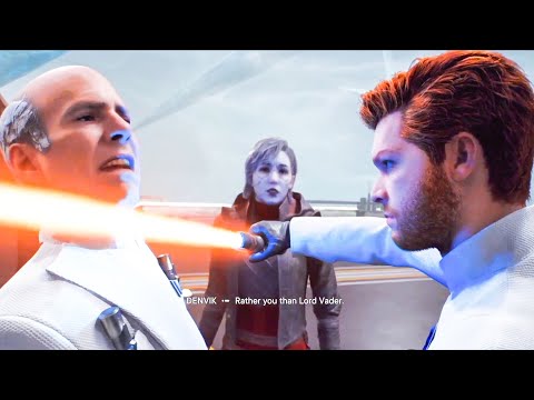 Cal Embraces The Dark Side To Save Merrin Scene - Star Wars Jedi Survivor PS5