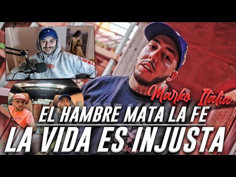 REACCION: Marko Italia - El Hambre Mata La Fe / La Vida Es Injusta (Prod. awenn) (One Shot Video)