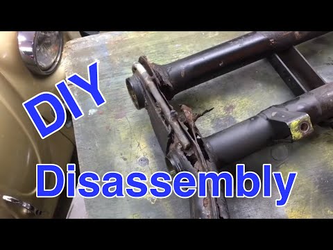 VW ball joint front beam disassembly