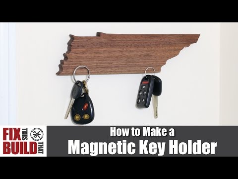 Diy Magnetic Key Holder State Shaped 4 Steps With Pictures Instructables