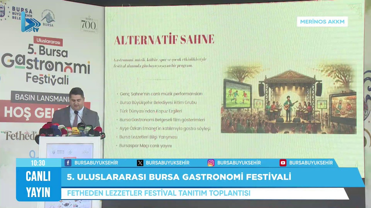 5. Uluslararası Bursa Gastronomi Festivali, “Fetheden Lezzetler” temasıyla başlıyor