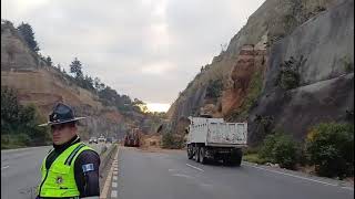Continúan los derrumbes en el Libramiento de Chimaltenango