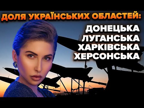 Подальша доля українських областей: Донецька, Луганська, Харківська, Херсонська