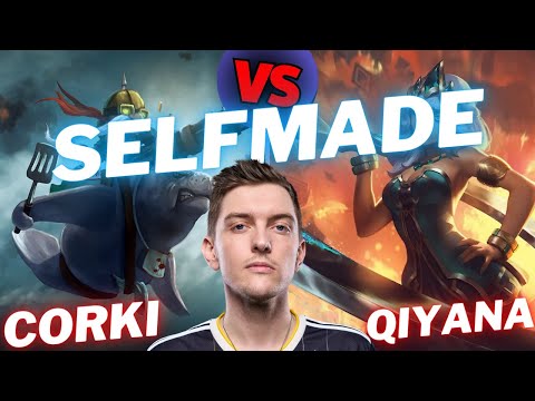 SELFMADE | CORKI VS QIYANA | MID GAMEPLAY | Patch 14.15 / Season 14 | #LeagueofLegends