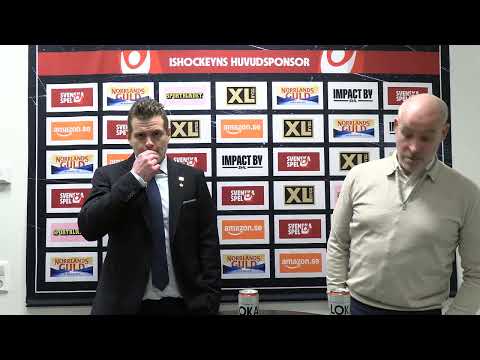Presskonferens den 21 februari 2026 Skellefteå AIK - Färjestad BK.