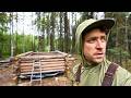 Building A Tiny Log Cabin With ZERO Experience Alaska