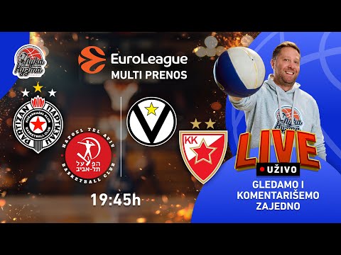 Partizan - Hapoel TA i Virtus - Crvena zvezda | Evroliga 2025/26 LIVE